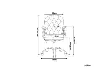 Princess Kontorsstol - Rosa - Möbler - Fåtölj & stolar - Kontorsstol & skrivbordsstol