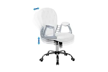 Princess Kontorsstol - Silver - Möbler - Fåtölj & stolar - Kontorsstol & skrivbordsstol