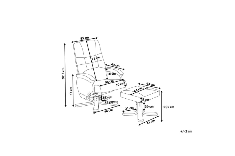 Relaxpro Kontorsstol - Beige - Möbler - Fåtölj & stolar - Fåtölj - Massagestol & massagefåtölj