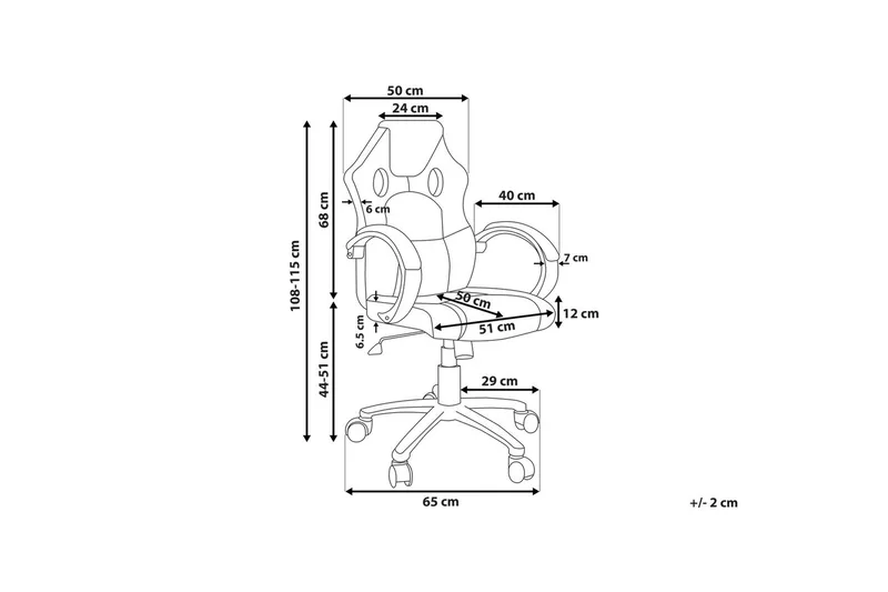 Rest Kontorsstol - Svart/Silver - Möbler - Fåtölj & stolar - Kontorsstol & skrivbordsstol
