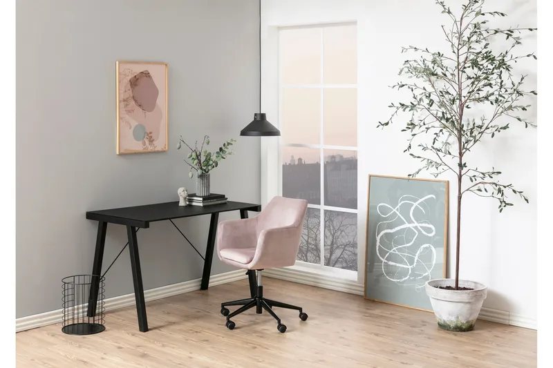 Samlar Kontorsstol VIC-tyg - Röd/Svart - Möbler - Fåtölj & stolar - Kontorsstol & skrivbordsstol