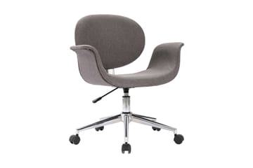 Snurrbar kontorsstol grå tyg
