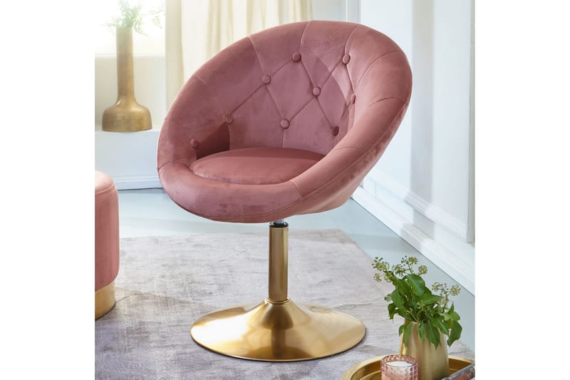 Willowdale Kontorsstol - Mörkrosa/Guld - Möbler - Fåtölj & stolar - Kontorsstol & skrivbordsstol