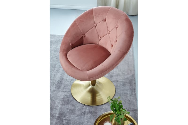 Willowdale Kontorsstol - Mörkrosa/Guld - Möbler - Fåtölj & stolar - Kontorsstol & skrivbordsstol