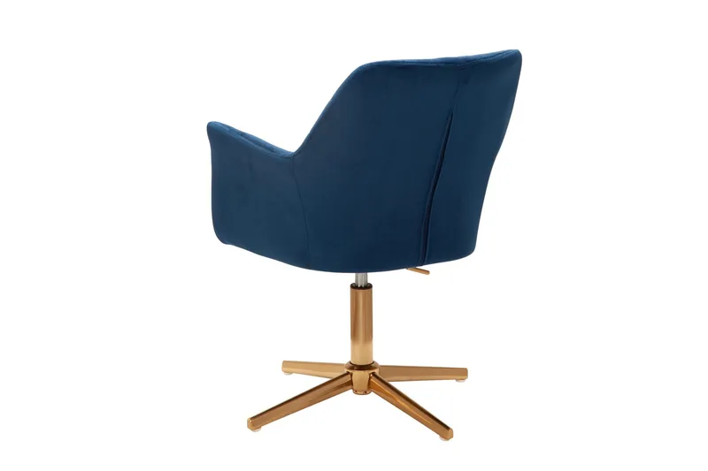 Willowdale Kontorsstol med Armstöd - Mörkblå/Guld - Möbler - Fåtölj & stolar - Kontorsstol & skrivbordsstol