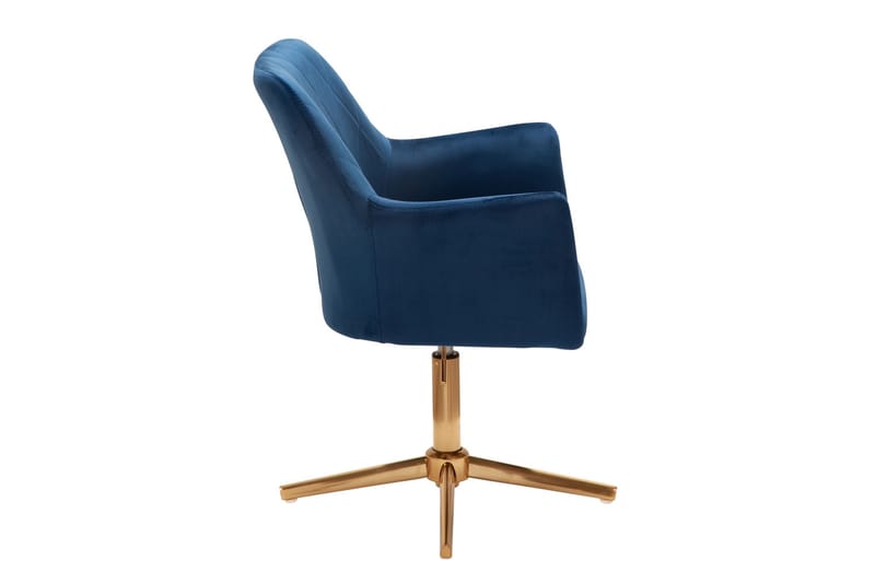 Willowdale Kontorsstol med Armstöd - Mörkblå/Guld - Möbler - Fåtölj & stolar - Kontorsstol & skrivbordsstol