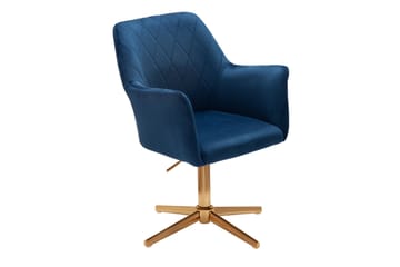 Willowdale Kontorsstol med Armstöd - Mörkblå/Guld - Möbler - Fåtölj & stolar - Kontorsstol & skrivbordsstol