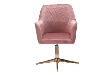 Willowdale Kontorsstol med Armstöd - Rosa/Guld - Möbler - Fåtölj & stolar - Kontorsstol & skrivbordsstol