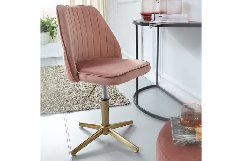 Willowdale Kontorsstol - Rosa/Guld - Möbler - Fåtölj & stolar - Kontorsstol & skrivbordsstol
