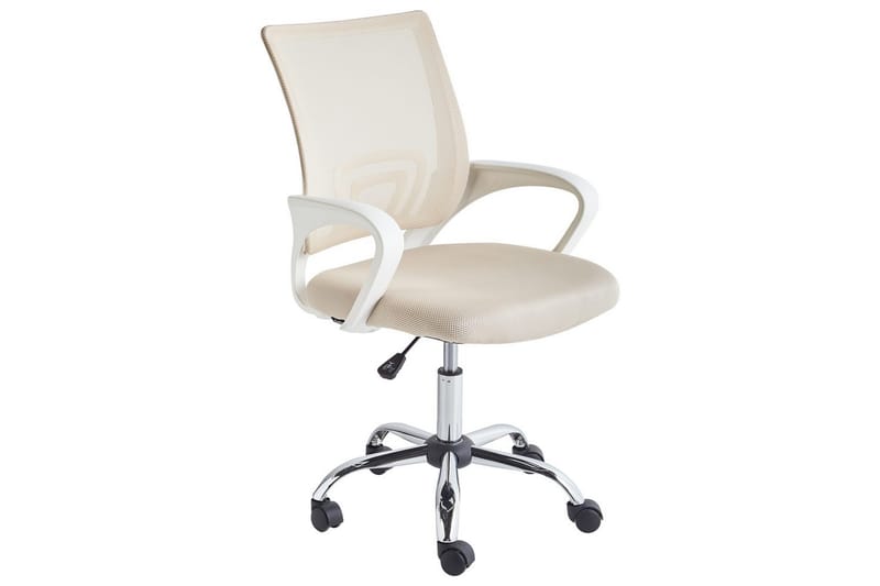 Kontorsstol Solid - Beige, Silver, Vit - Möbler - Fåtölj & stolar - Kontorsstol & skrivbordsstol