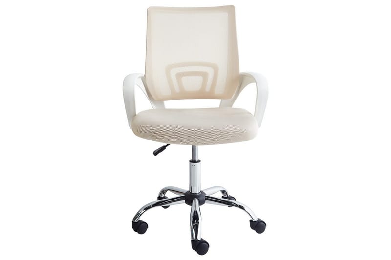Kontorsstol Solid - Beige, Silver, Vit - Möbler - Fåtölj & stolar - Kontorsstol & skrivbordsstol