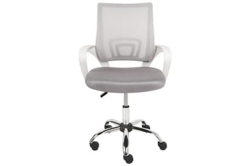Kontorsstol Solid Grå/Silver/Vit - Grå/Silver/Vit - Möbler - Fåtölj & stolar - Kontorsstol & skrivbordsstol
