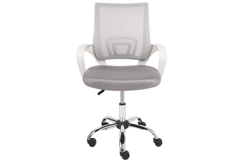 Kontorsstol Solid Grå/Silver/Vit - Grå/Silver/Vit - Möbler - Fåtölj & stolar - Kontorsstol & skrivbordsstol