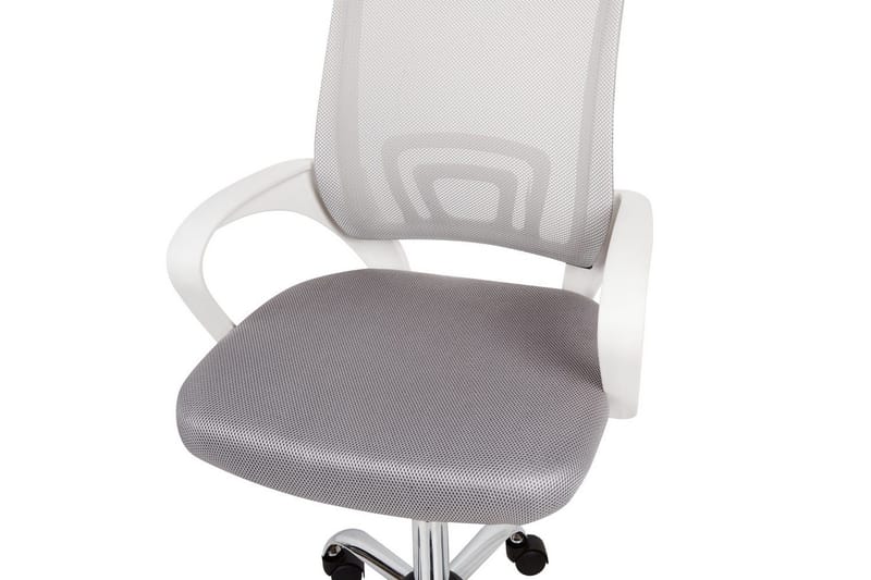 Kontorsstol Solid Grå/Silver/Vit - Grå/Silver/Vit - Möbler - Fåtölj & stolar - Kontorsstol & skrivbordsstol