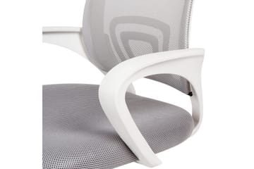 Kontorsstol Solid Grå/Silver/Vit - Grå/Silver/Vit - Möbler - Fåtölj & stolar - Kontorsstol & skrivbordsstol