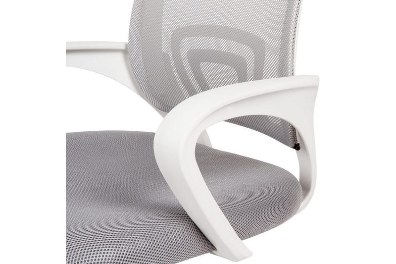 Kontorsstol Solid Grå/Silver/Vit - Grå/Silver/Vit - Möbler - Fåtölj & stolar - Kontorsstol & skrivbordsstol