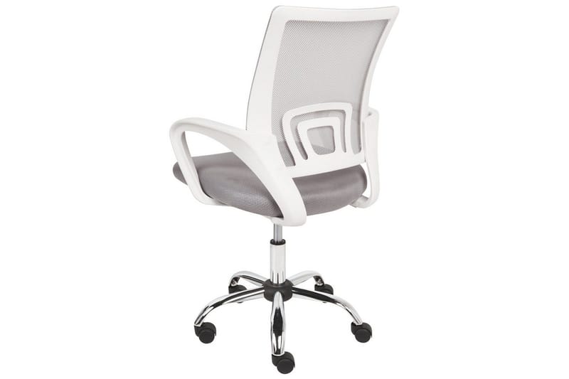 Kontorsstol Solid Grå/Silver/Vit - Grå/Silver/Vit - Möbler - Fåtölj & stolar - Kontorsstol & skrivbordsstol