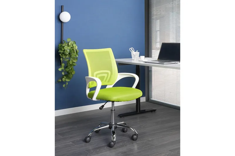 Kontorsstol Solid - Grön, Silver, Vit - Möbler - Fåtölj & stolar - Kontorsstol & skrivbordsstol