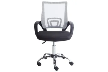 Kontorsstol Solid - Svart, vit, silver - Möbler - Fåtölj & stolar - Kontorsstol & skrivbordsstol