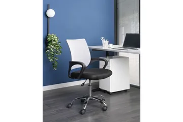 Kontorsstol Solid - Svart, vit, silver - Möbler - Fåtölj & stolar - Kontorsstol & skrivbordsstol