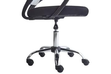 Kontorsstol Solid - Svart, vit, silver - Möbler - Fåtölj & stolar - Kontorsstol & skrivbordsstol