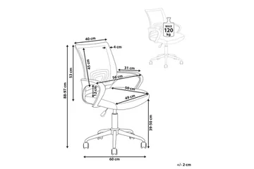 Kontorsstol Solid Svart/Silver - Svart/Silver - Möbler - Fåtölj & stolar - Kontorsstol & skrivbordsstol