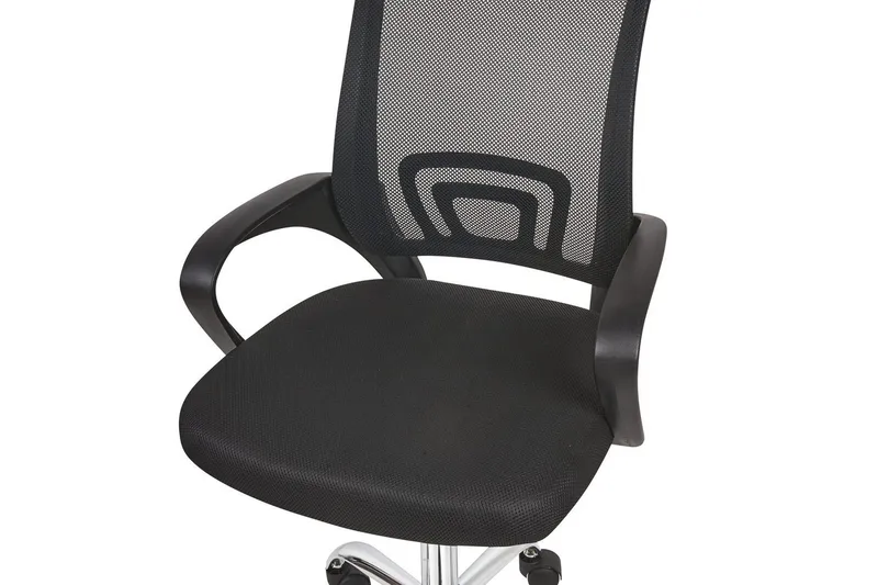 Kontorsstol Solid Svart/Silver - Svart/Silver - Möbler - Fåtölj & stolar - Kontorsstol & skrivbordsstol