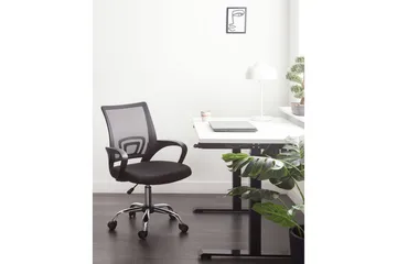 Kontorsstol Solid Svart/Silver - Svart/Silver - Möbler - Fåtölj & stolar - Kontorsstol & skrivbordsstol