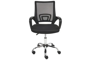 Kontorsstol Solid Svart/Silver - Svart/Silver - Möbler - Fåtölj & stolar - Kontorsstol & skrivbordsstol