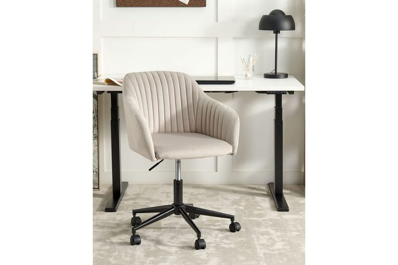 Kontorsstol Venice Beige/svart - Beige/svart - Möbler - Fåtölj & stolar - Kontorsstol & skrivbordsstol