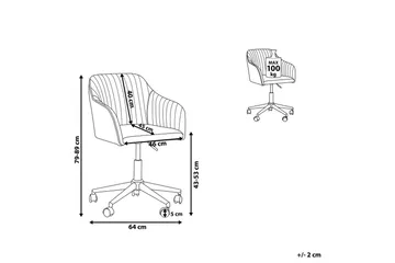 Kontorsstol Venice Grön/Svart - Grön/Svart - Möbler - Fåtölj & stolar - Kontorsstol & skrivbordsstol