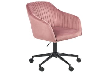 Kontorsstol Venice Rosa/Svart - Rosa/Svart - Möbler - Fåtölj & stolar - Kontorsstol & skrivbordsstol