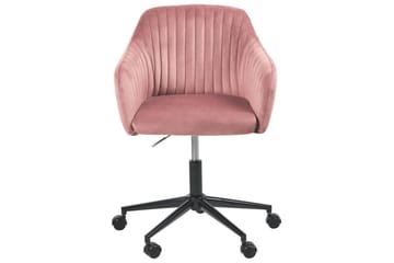 Kontorsstol Venice Rosa/Svart - Rosa/Svart - Möbler - Fåtölj & stolar - Kontorsstol & skrivbordsstol