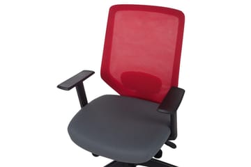 Kontorsstol Virtuoso Röd/grå/svart - Röd/grå/svart - Möbler - Fåtölj & stolar - Kontorsstol & skrivbordsstol