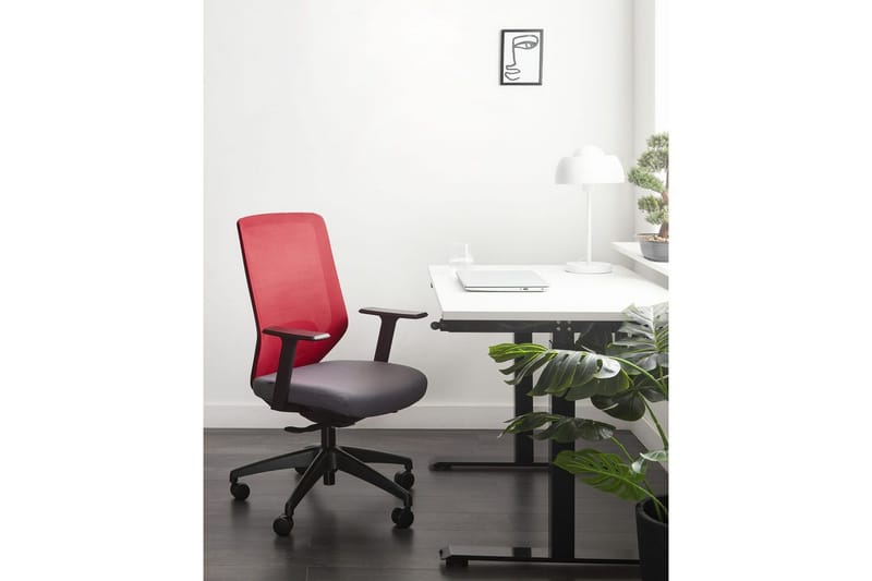 Kontorsstol Virtuoso Röd/grå/svart - Röd/grå/svart - Möbler - Fåtölj & stolar - Kontorsstol & skrivbordsstol