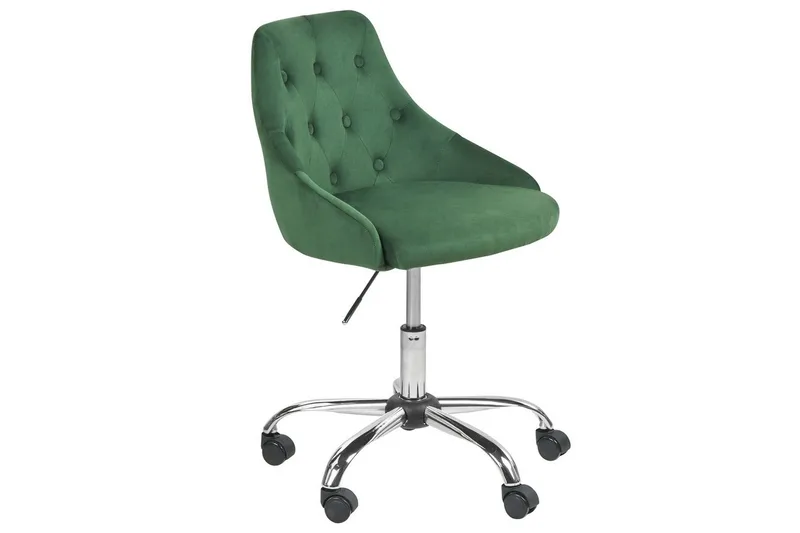 Kontorsstol Parrish Grön/Svart/Silver - Grön/Svart/Silver - Möbler - Fåtölj & stolar - Kontorsstol & skrivbordsstol