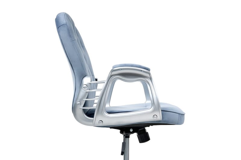 Kontorsstol Princess - Blå, Silver, Svart - Möbler - Fåtölj & stolar - Kontorsstol & skrivbordsstol