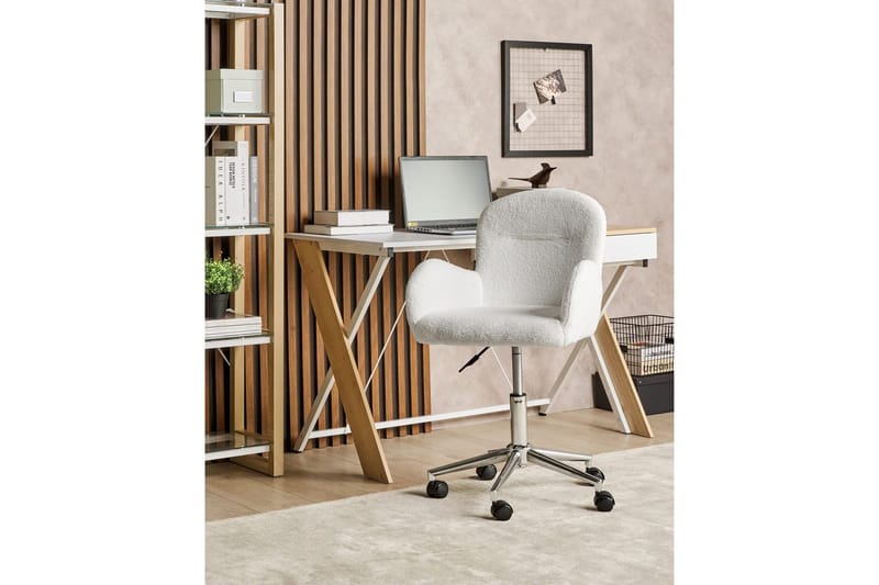 Kontorsstol Priddy Vit/Silver - Vit/Silver - Möbler - Fåtölj & stolar - Kontorsstol & skrivbordsstol