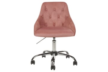 Kontorsstol Parrish Rosa/svart/silver - Rosa/svart/silver - Möbler - Fåtölj & stolar - Kontorsstol & skrivbordsstol