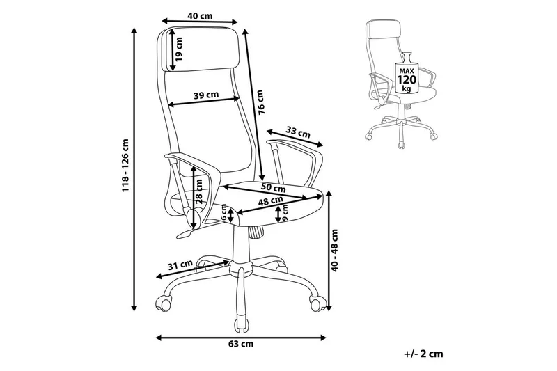 Kontorsstol Pioneer II - Möbler - Fåtölj & stolar - Kontorsstol & skrivbordsstol