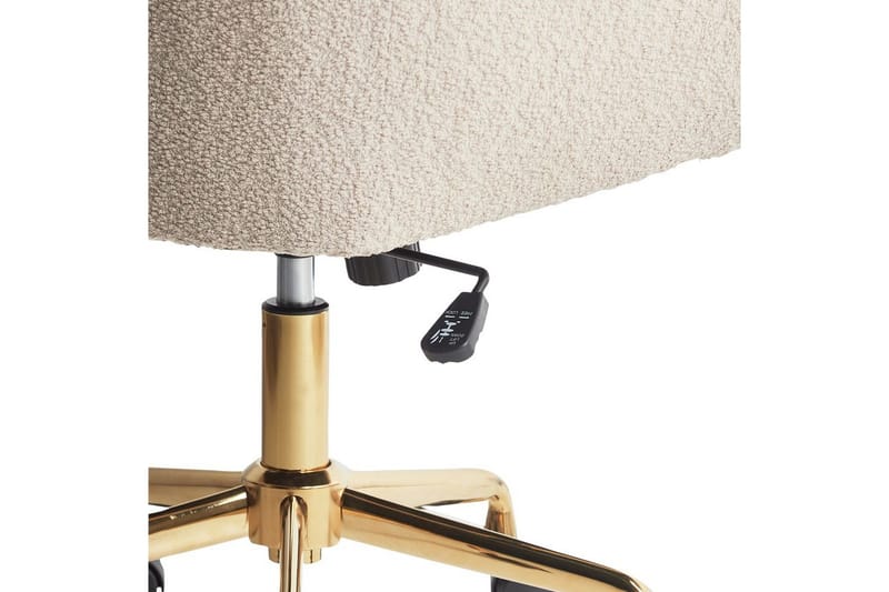 Kontorsstol Palmdale Beige/svart/guld - Beige/svart/guld - Möbler - Fåtölj & stolar - Kontorsstol & skrivbordsstol