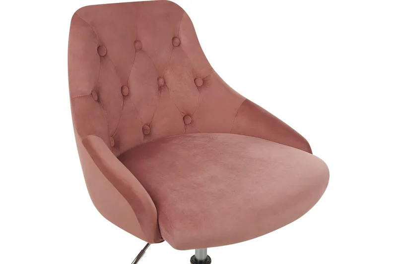 Kontorsstol Parrish Rosa/svart/silver - Rosa/svart/silver - Möbler - Fåtölj & stolar - Kontorsstol & skrivbordsstol