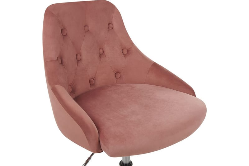 Kontorsstol Parrish Rosa/svart/silver - Rosa/svart/silver - Möbler - Fåtölj & stolar - Kontorsstol & skrivbordsstol