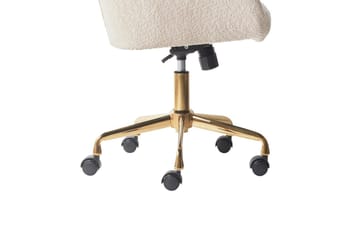 Kontorsstol Palmdale Beige/svart/guld - Beige/svart/guld - Möbler - Fåtölj & stolar - Kontorsstol & skrivbordsstol