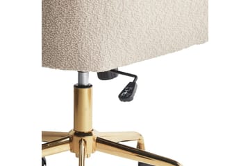 Kontorsstol Palmdale Beige/svart/guld - Beige/svart/guld - Möbler - Fåtölj & stolar - Kontorsstol & skrivbordsstol