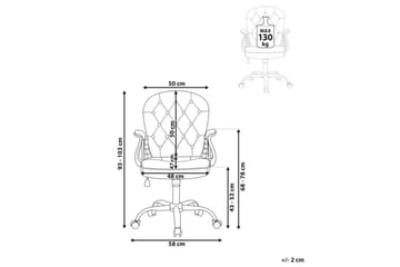 Kontorsstol Princess - Grön, Silver, Svart - Möbler - Fåtölj & stolar - Kontorsstol & skrivbordsstol