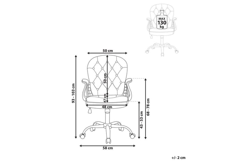 Kontorsstol Princess - Grön, Silver, Svart - Möbler - Fåtölj & stolar - Kontorsstol & skrivbordsstol