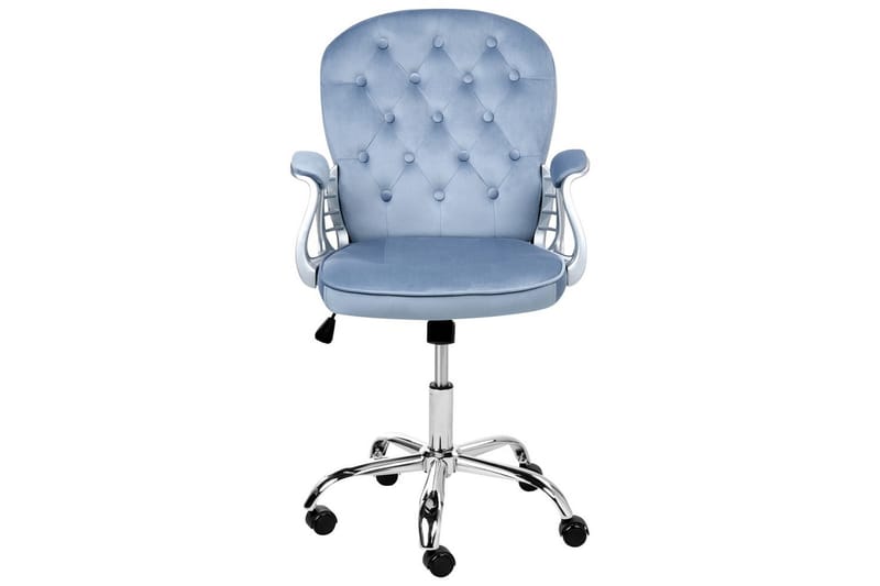 Kontorsstol Princess - Blå, Silver, Svart - Möbler - Fåtölj & stolar - Kontorsstol & skrivbordsstol