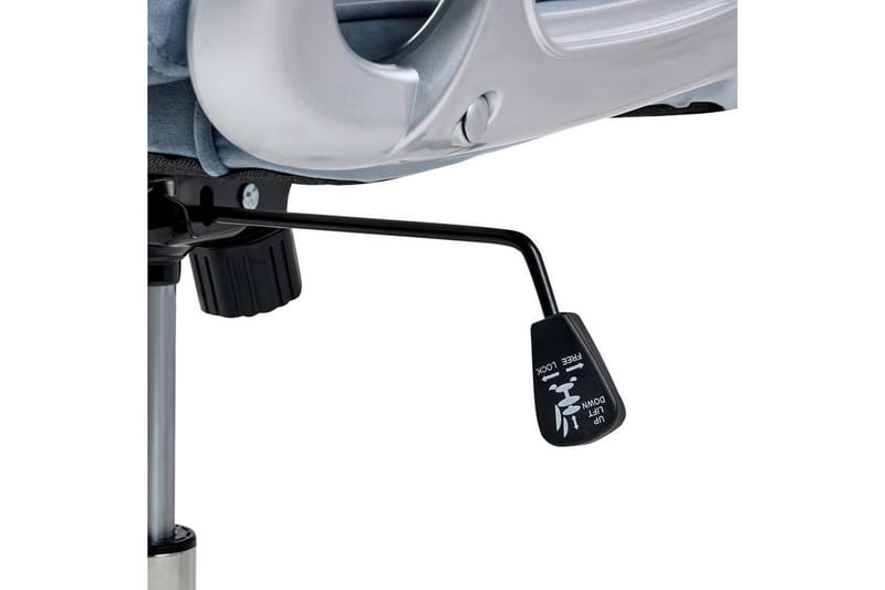 Kontorsstol Princess - Blå, Silver, Svart - Möbler - Fåtölj & stolar - Kontorsstol & skrivbordsstol