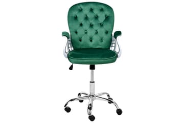 Kontorsstol Princess - Grön, Silver, Svart - Möbler - Fåtölj & stolar - Kontorsstol & skrivbordsstol